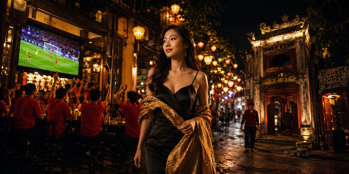Không khí giải trí về đêm tại Hà Nội với người dùng truy cập nền tảng casino trực tuyến trên di động